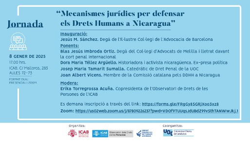 Mecanismos jurídicos para defender los Derechos Humanos en Nicaragua