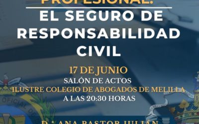 Ana Pastor ofrecerá en Melilla una conferencia sobre el seguro de responsabilidad civil en el ejercicio profesional